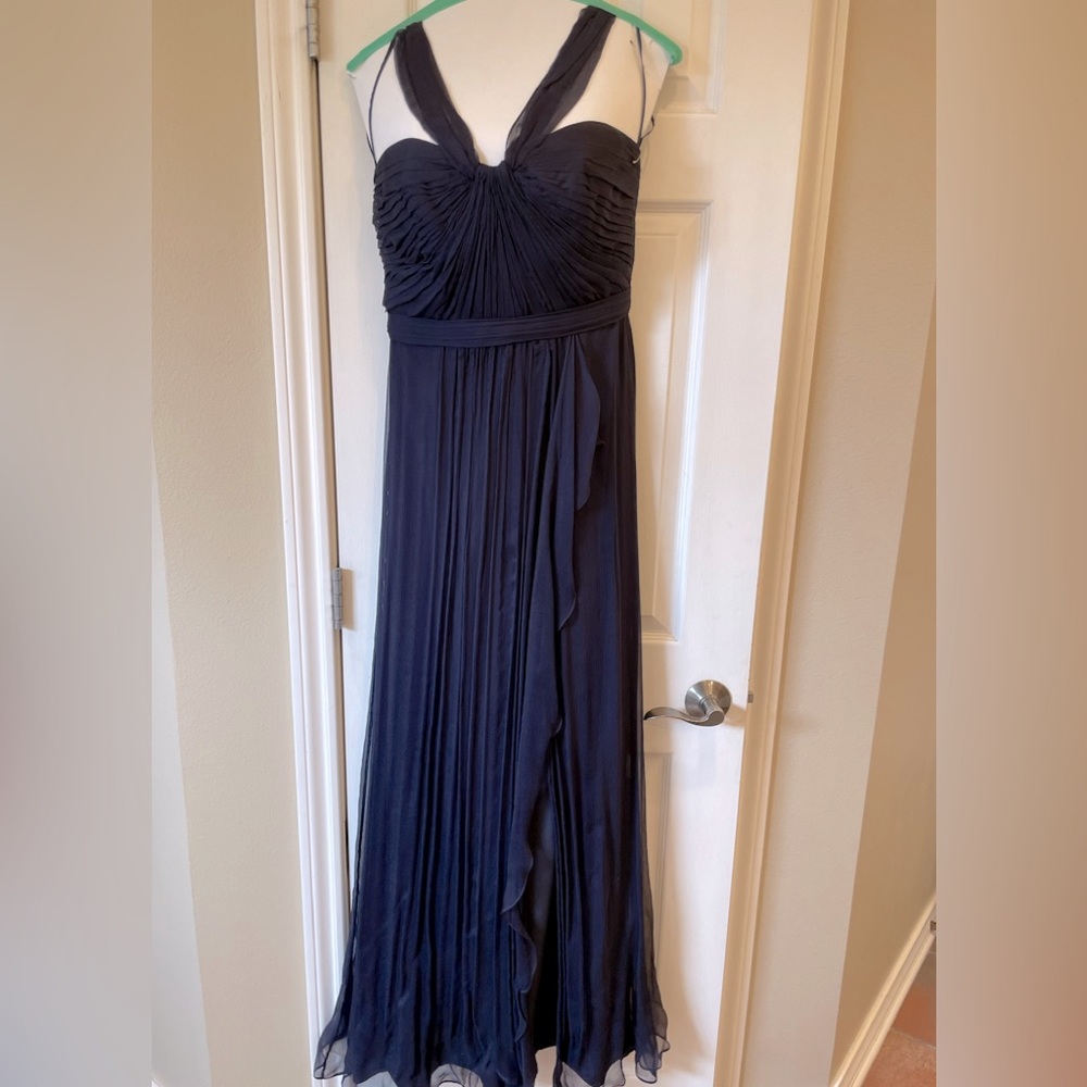 Amsale Bridesmaid/prom Dress Navy Blue